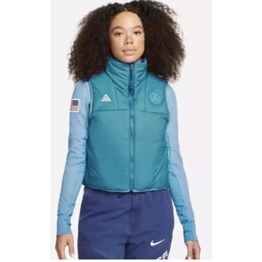 Nike ACG Therma-FIT Team USA Insulated Vest Women’s Large Blue NWT L